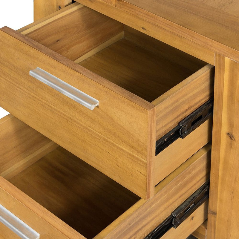 Nightstand - Natural Wood / Brown