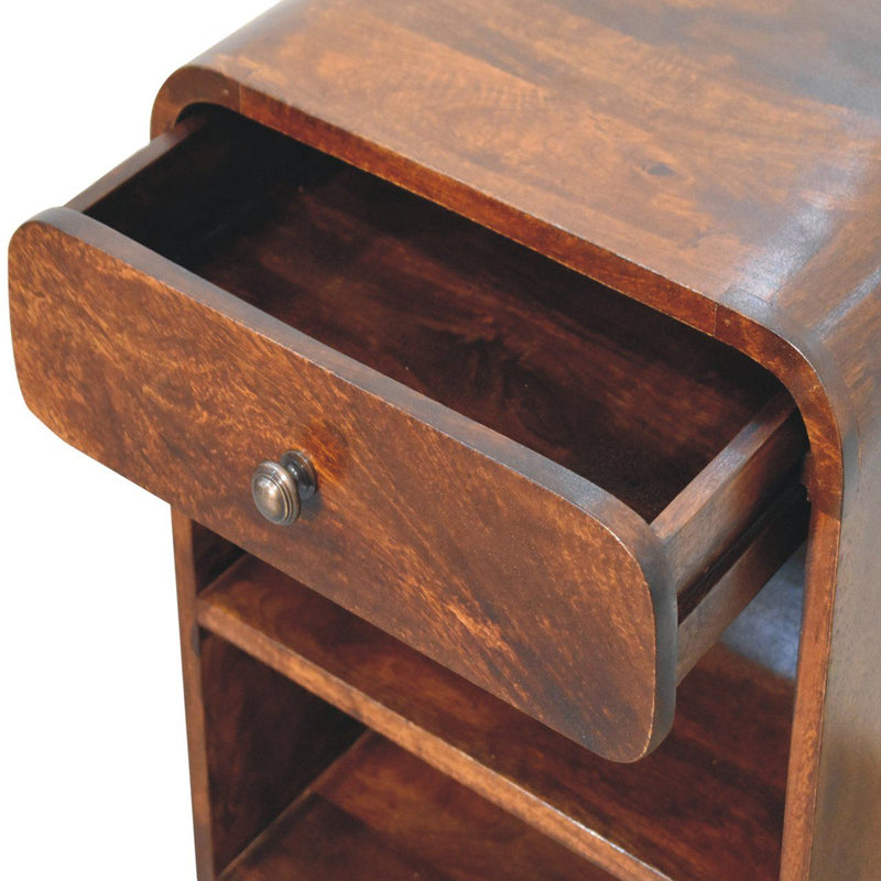 Arvessa - Open Bedside Table - Dark Brown
