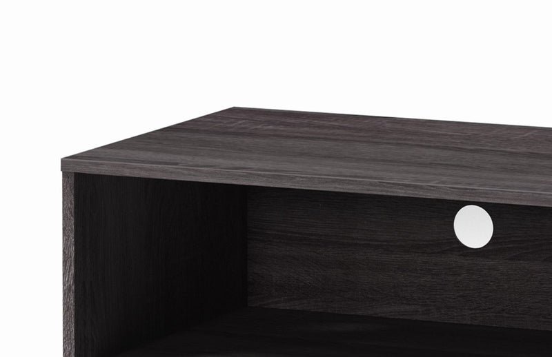 Amidon - TV Stand, With 2 Storage Shelves And 1 Cabinet