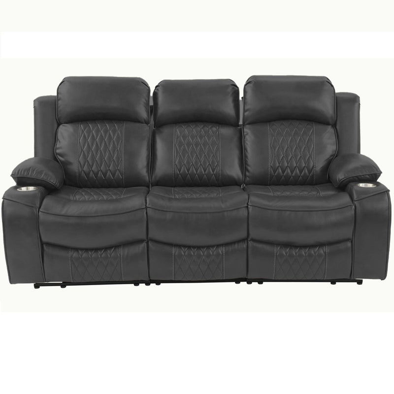 Power Motion Living Room Set With USB Port, Adjustable Headrest, Cup Holder