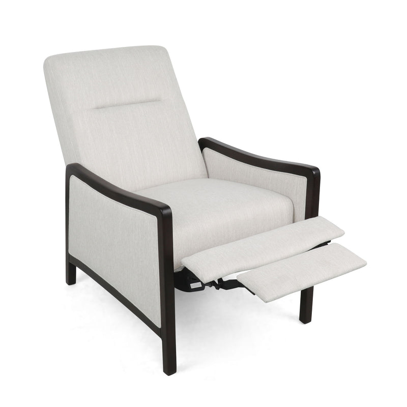 Drury - Contemporary Fabric Upholstered Pushback Recliner
