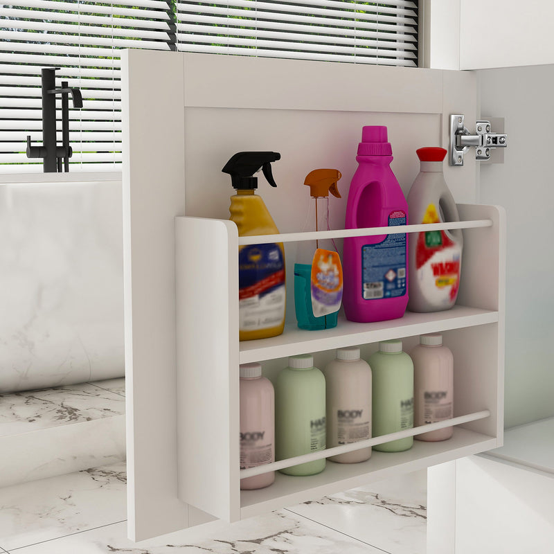 43" Bathroom Vanity Multi Functional Cabinet - White