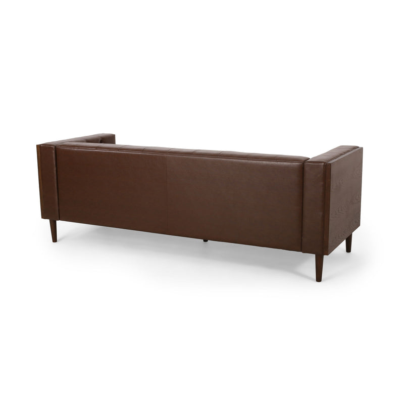 Contemporary 3 Seater Sofa With Tufted Design
