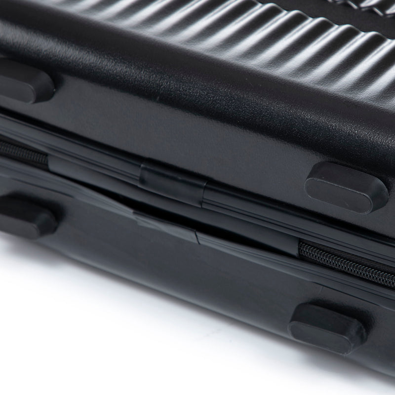 Luggage Set With Cosmetic Case, Combination Lock, Front Opening Design