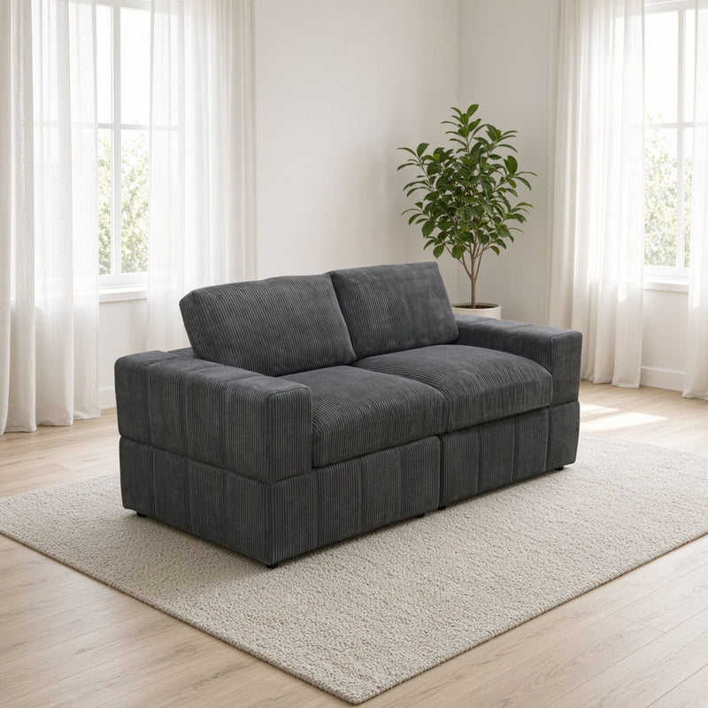 Oversized Modular Loveseat Set