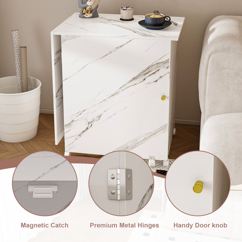 4 In 1 Folding Sewing Table With Lockable Wheels, Multi Functional Craft Station - White