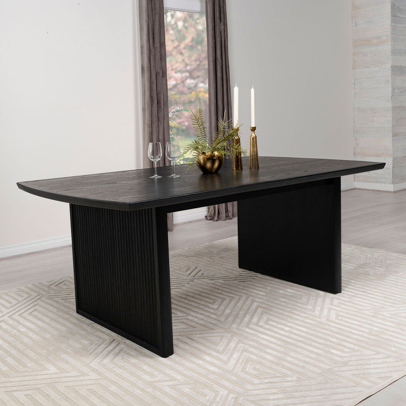 Mason - Removable Extension Leaf Dining Table - Black