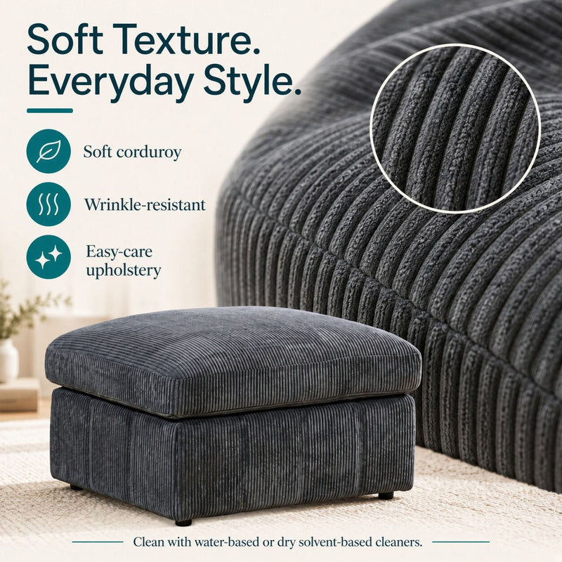 Oversized Ottoman Footrest, Living Room Accent