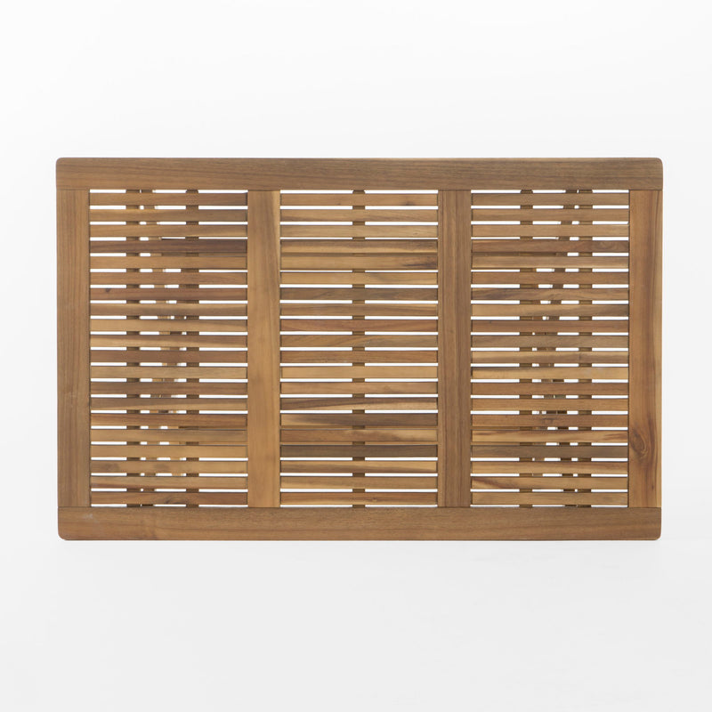 Blissique - Outdoor Foldable Wood Dining Table With Slat Design