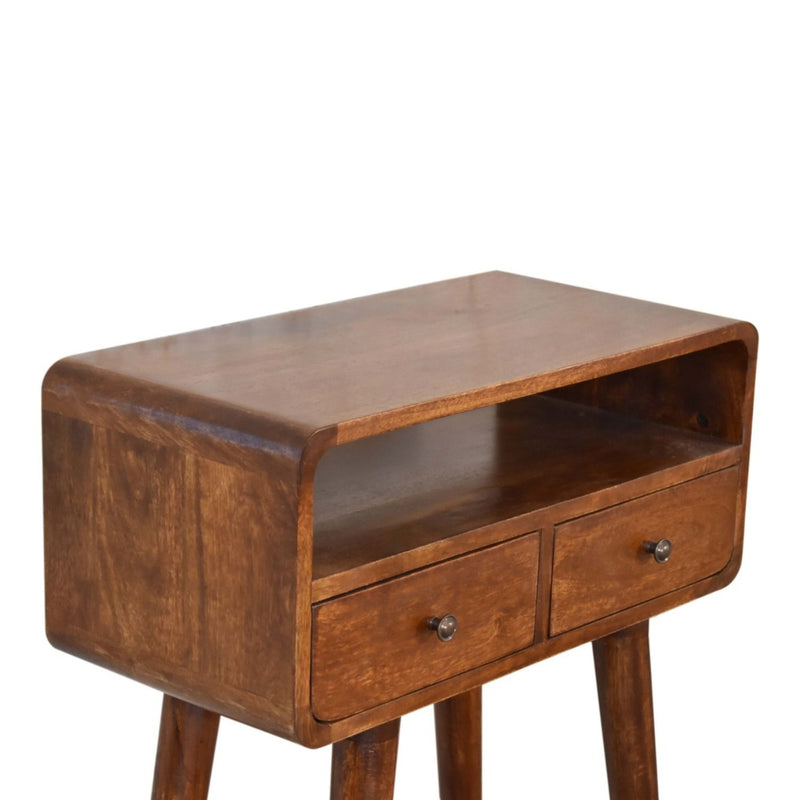 Mini Console Table - Chestnut