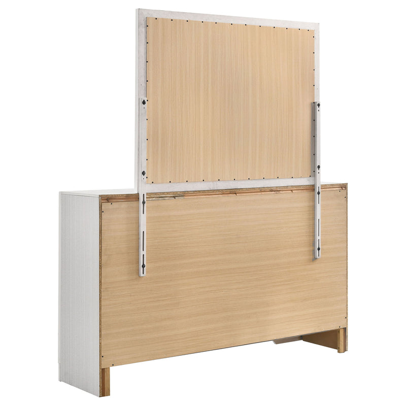 7 Drawer Dresser With Mirror - White