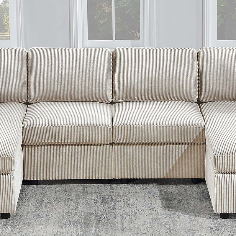 Modern Design Sectional Set With Right And Left Arm Chaise