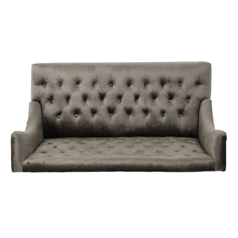 Nurturing - Upholstered Loveseat With Wing Back And Diamond Tufting