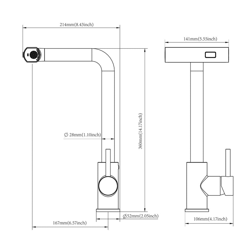 Drop In Kitchen Sink With Pull Down Faucet And Soap Dispenser