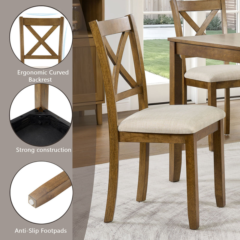 5 Piece Counter Height Dining Table Set With 4 Chairs
