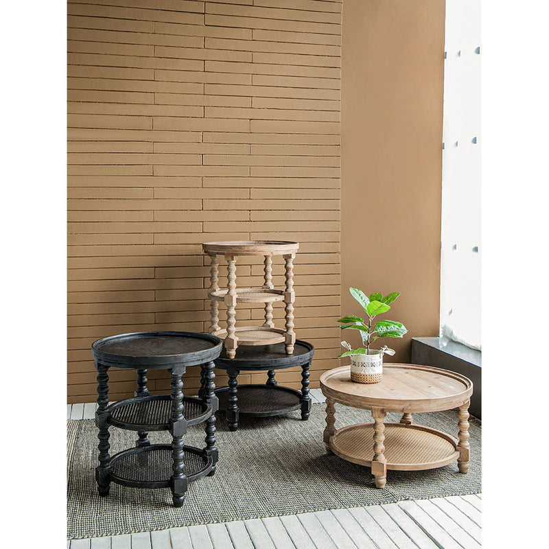 Round 3 Tiered Side Tabel, End Tabel For Lving Room Bedroom Entryway