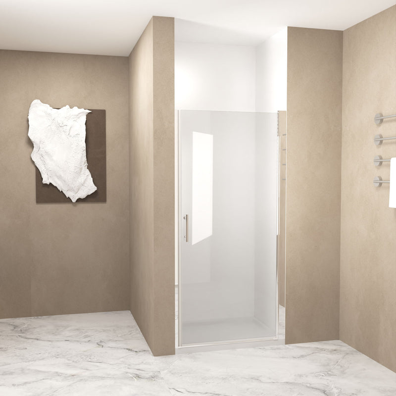 Shower Door & Tempered Glass With Safety Film - Chrome