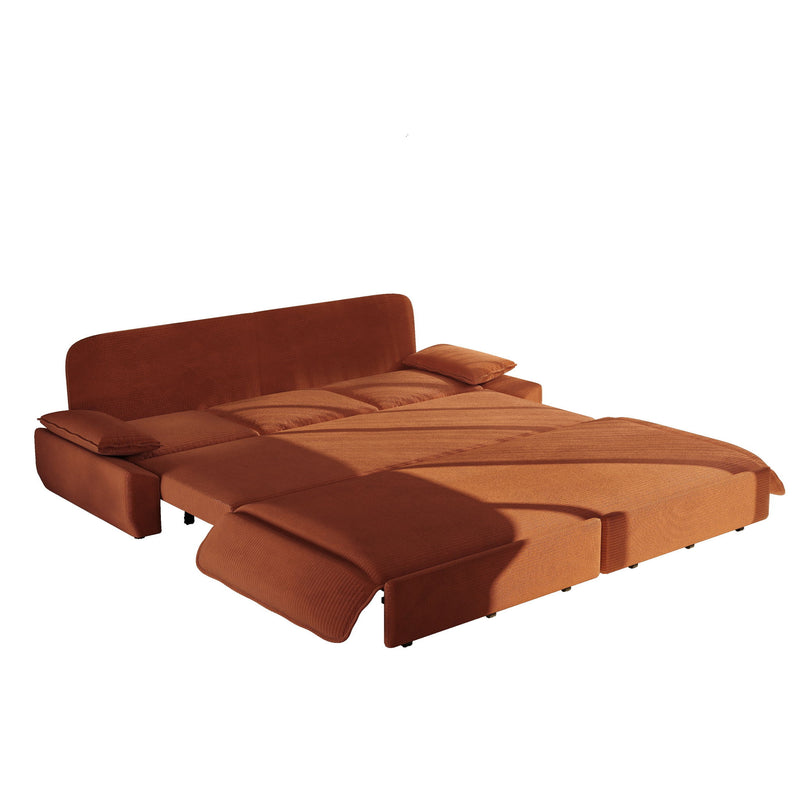 King Size Pull Out Sofa Bed, 3 In 1 Convertible Multifunctional
