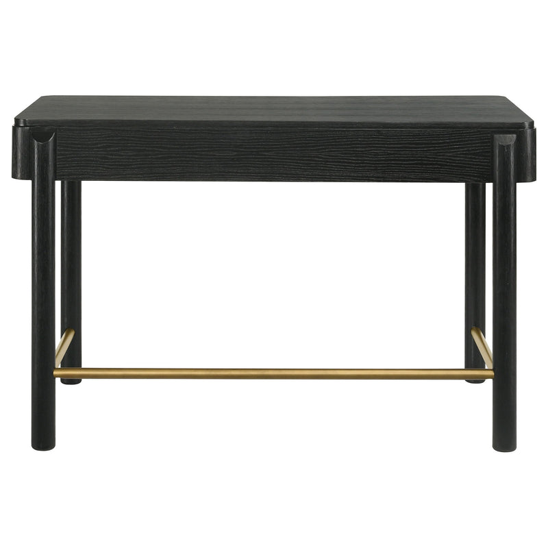 Anser - 2 Drawer Vanity Desk Makeup Table Rounded Design - Black