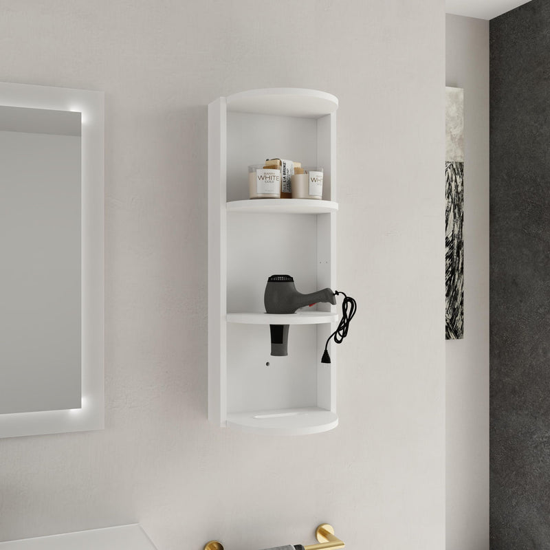 Bathroom Wall Mounted Storage Rack With Float Mounting Design