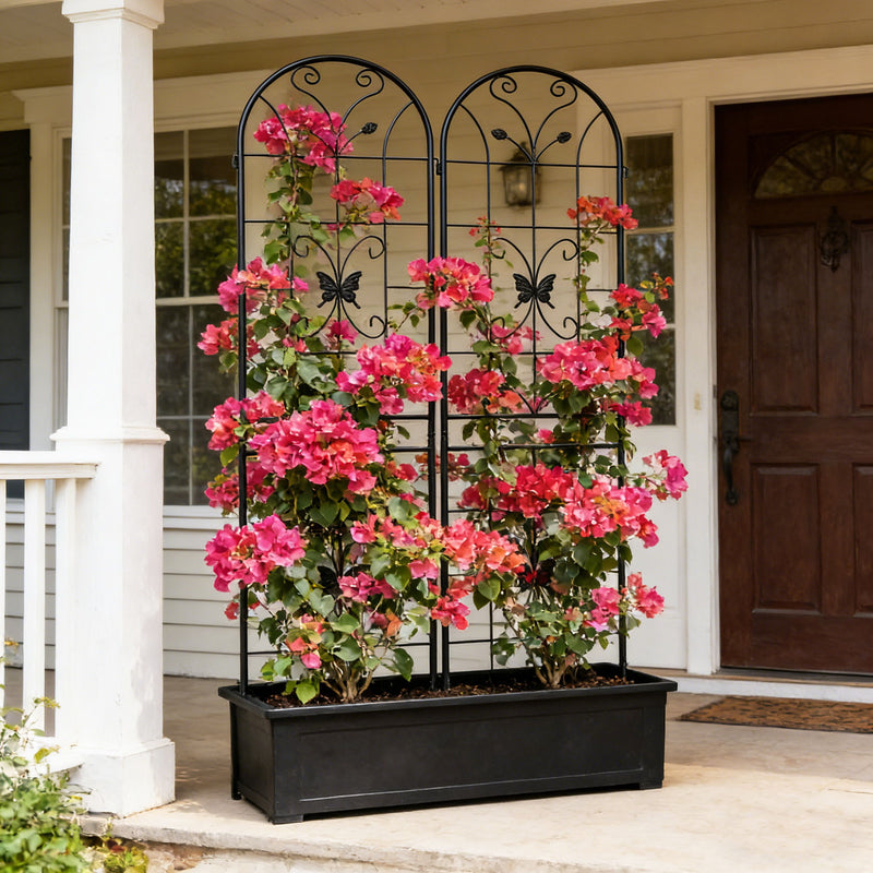 Garden Metal Trellis Rustproof Trellis For Climbing Plants Outdoor Flower Support
