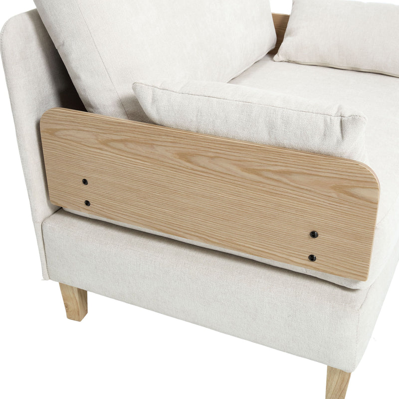 Mid Century Modern Foldable Sofa Bed, 3 In 1 Convertible Sleeper With 3 Pillows