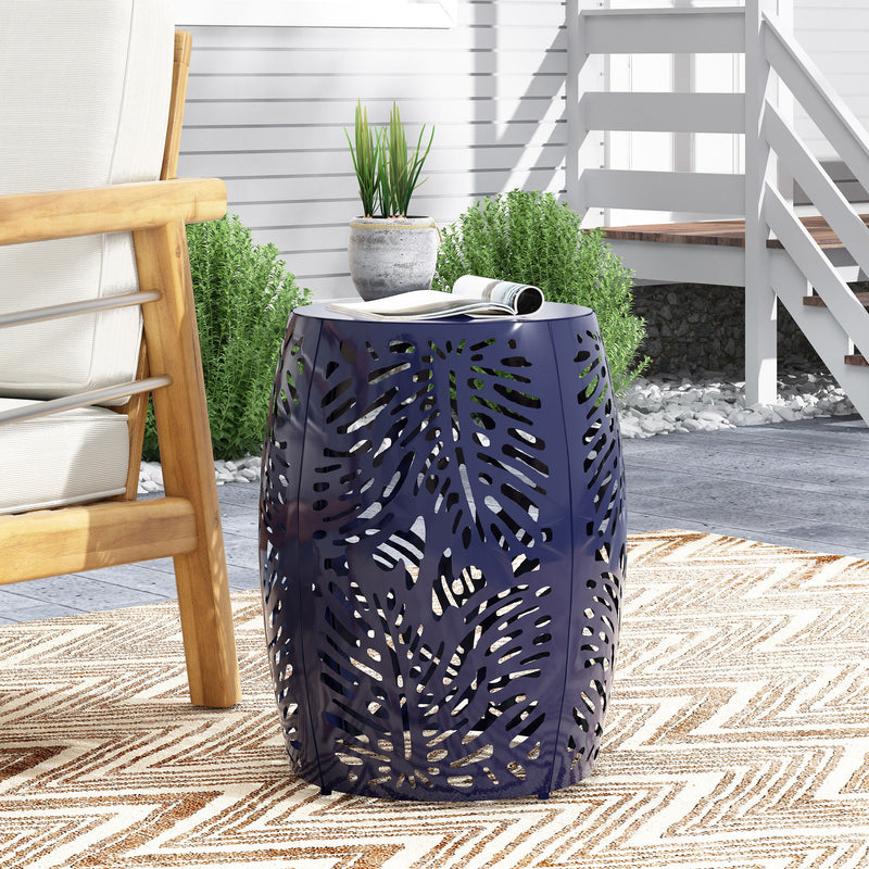 Modern Design Metal End Table, Large