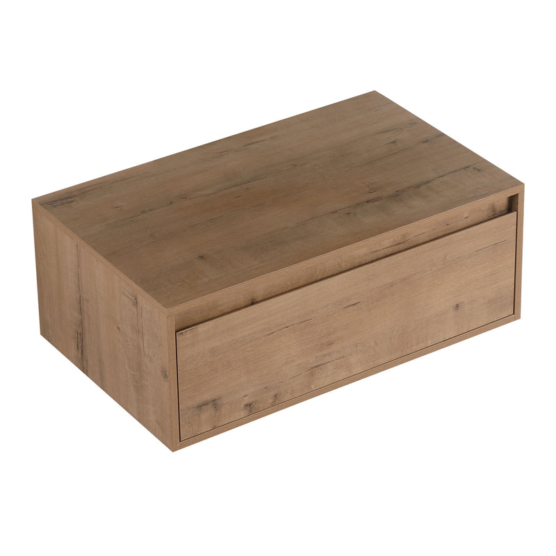 Modern Minimalist Bathroom Cabinet With Soft Close Drawers And Floating Mounting Design