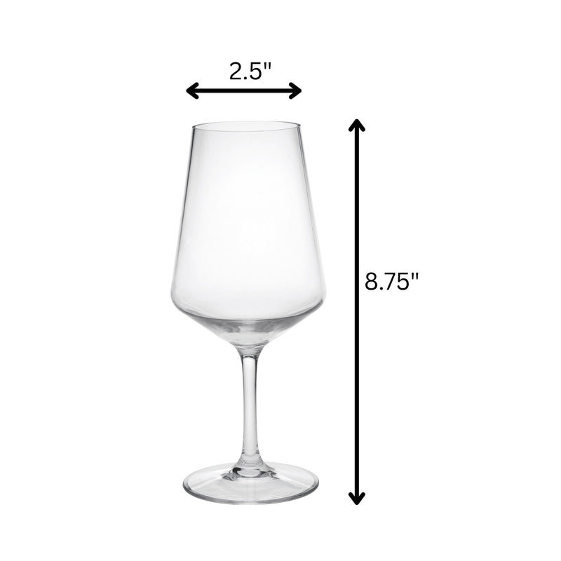 Tritan Lexington - Leadingware Unbreakable Wine Glass (Set of 4), Bpa Free, 19Oz - Clear