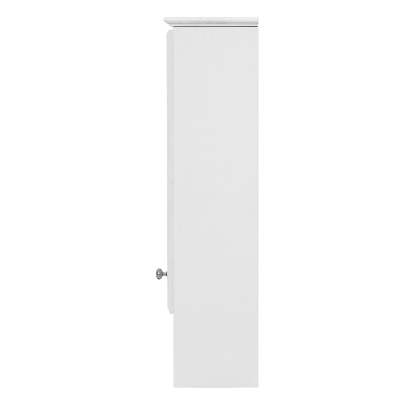 Modern 3 In 1 Bathroom Mirror Cabinet With Adjustable Shelf & Towel Bar