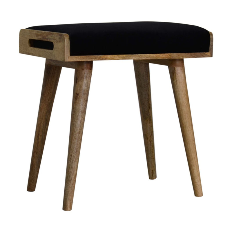 Tray Style Footstool - Black