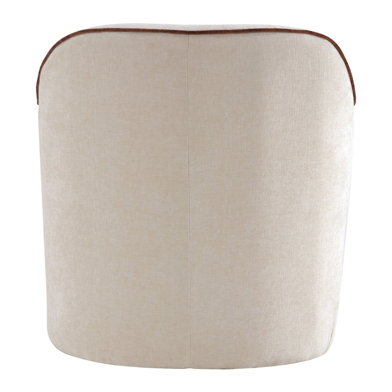 360° Swivel Accent Chair With Flared Arms