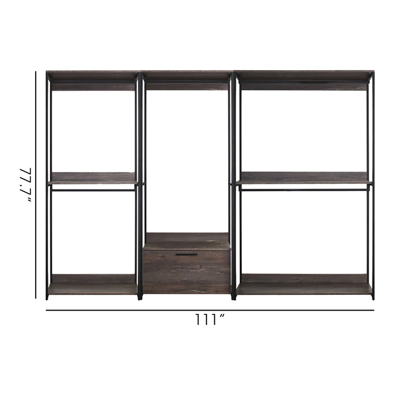 Monica - Walk-In Closet System & Modular Design - Rustic