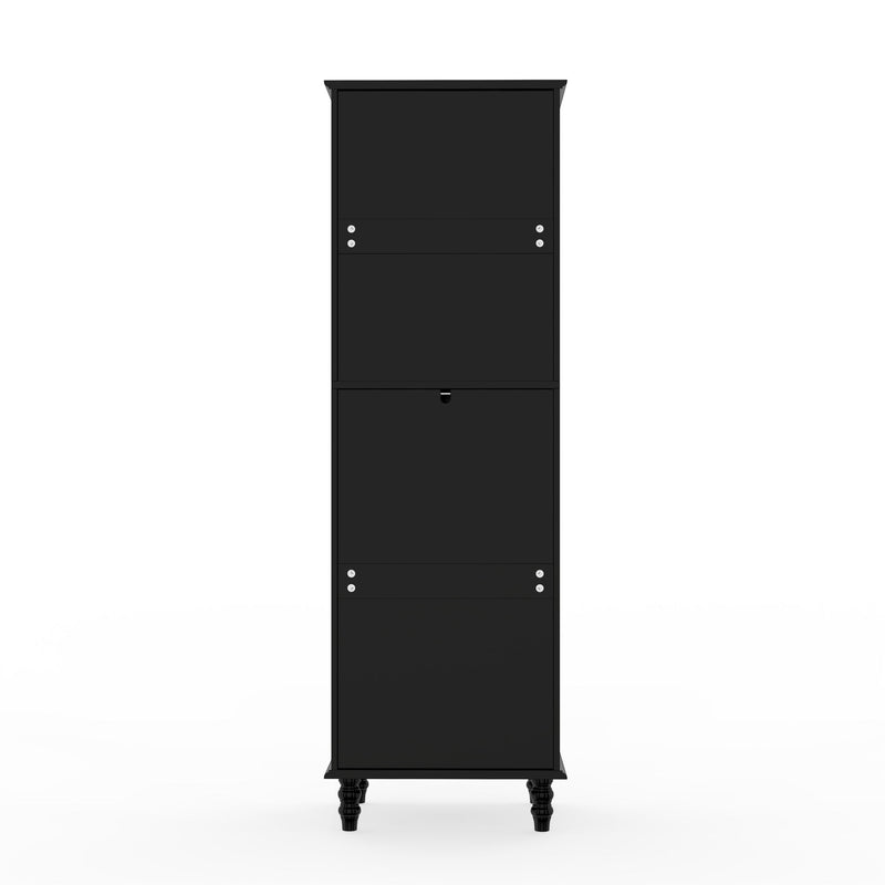 Storage Cabinet, Freestanding Curio Cabinet With Grid Doors & Drawer, Pantry Display Cabinet For Kitchen