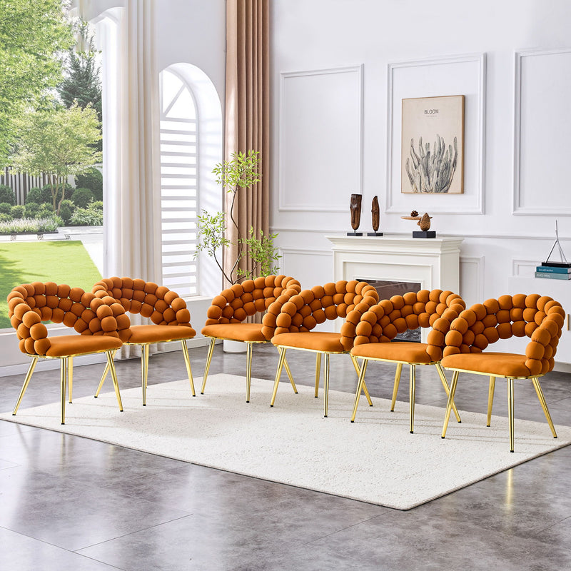 Puffy Bubble, Ball Chain Chairs For Dining Room (Set of 2)