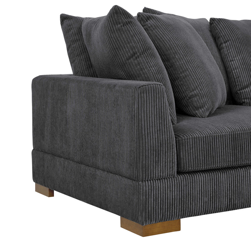 Large Seating Modular Sleeper Sectional - Dark Gray