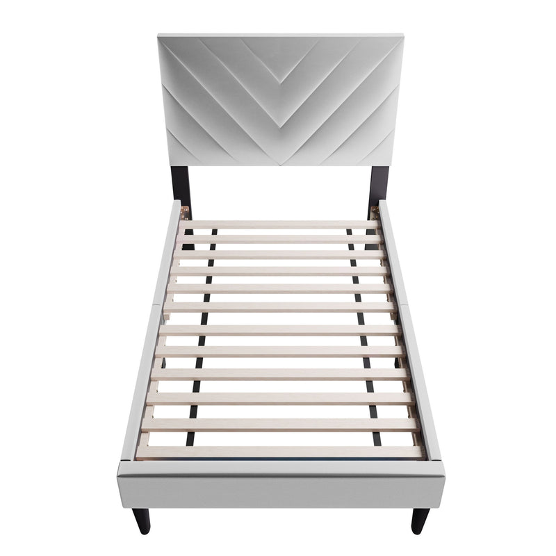 Bed Set With Adjustable Headboard