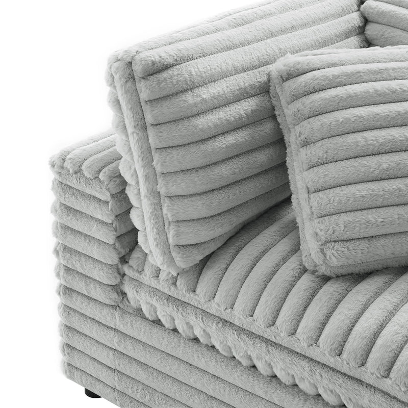 Jenny - Corner Accent Chair - Gray