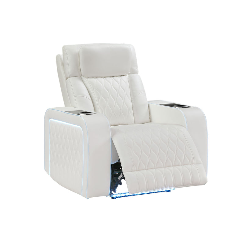 Electra - Power Reclining Set With Power Headrests, Massage And LED Lighting