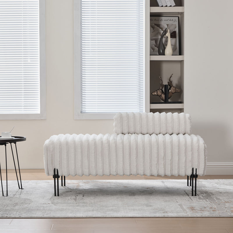 Mini Loveseat With Adjustable Backrest