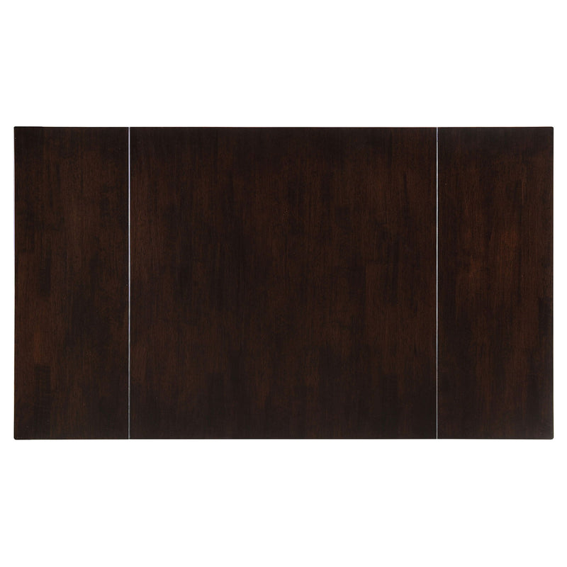 Dining Table With Drop Extension Leaf Table With Foldable Ends For Compact Spaces - Brown