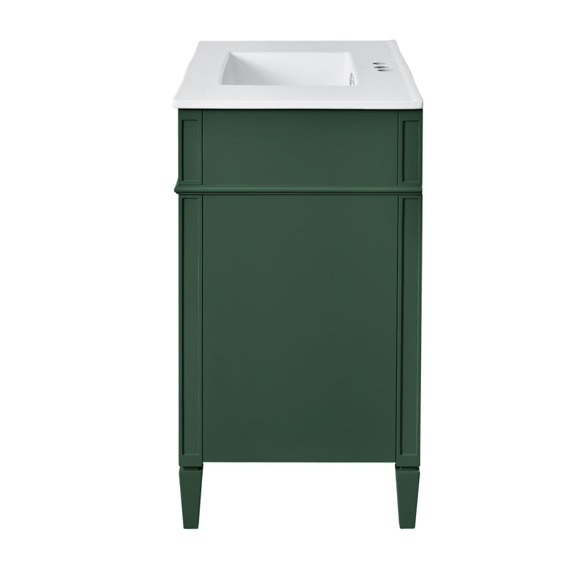 Bathroom Vanity With Top Sink, 2 Drawers And Tip Out Drawer
