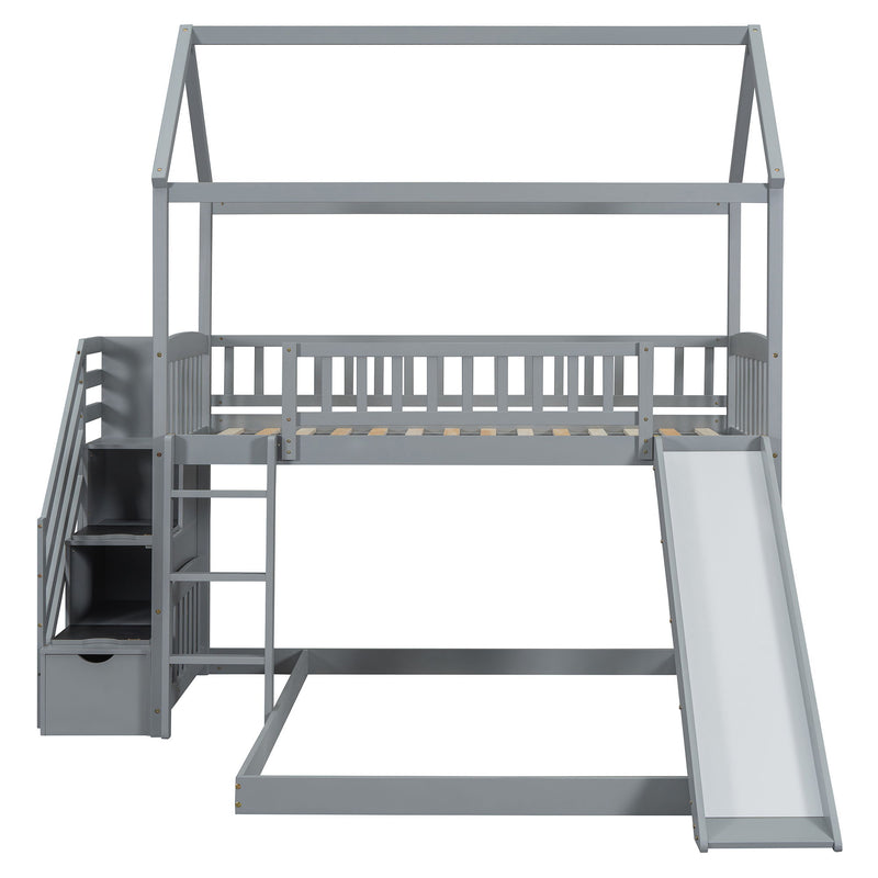 House Bunk Bed With Slide