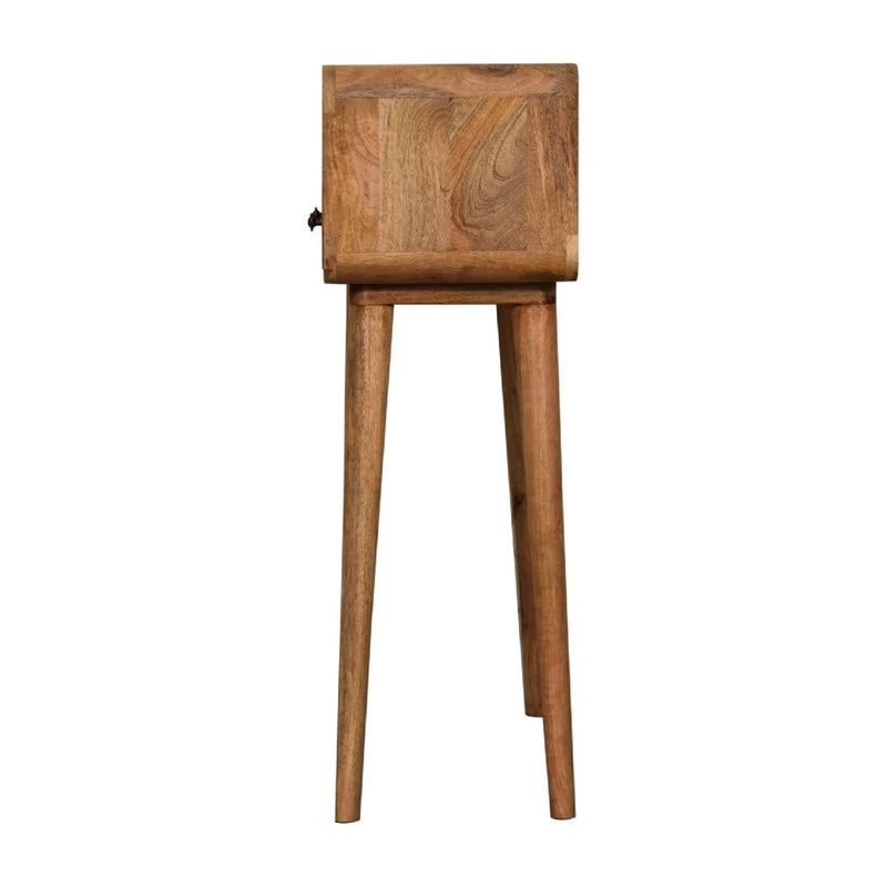 Curved Chestnut Console Table