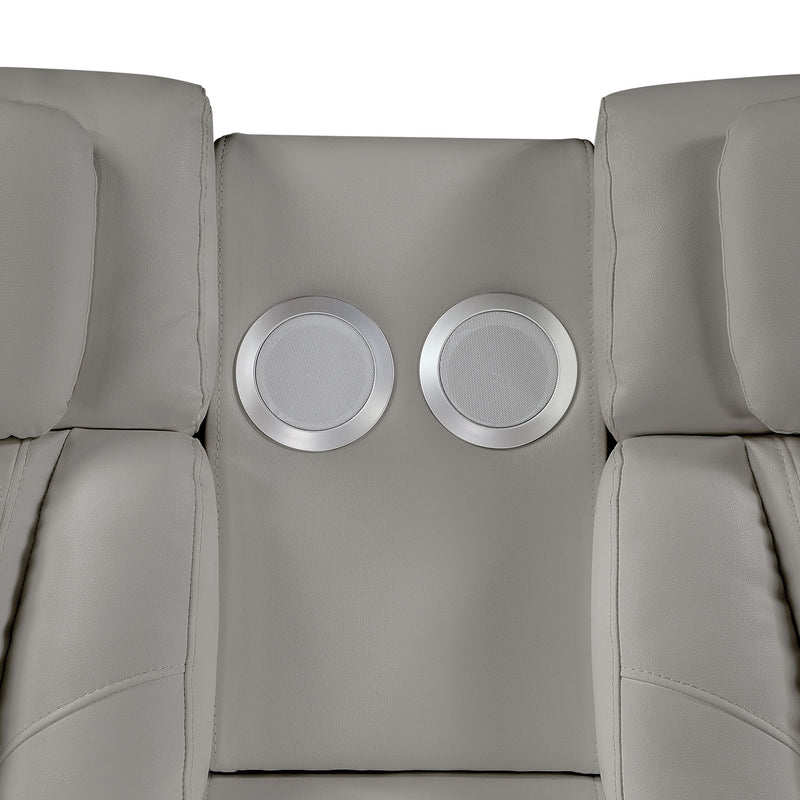 Electra - Power Reclining Set With Power Headrests, Massage And LED Lighting
