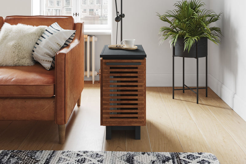 Chairside Table - Black / Bourbon