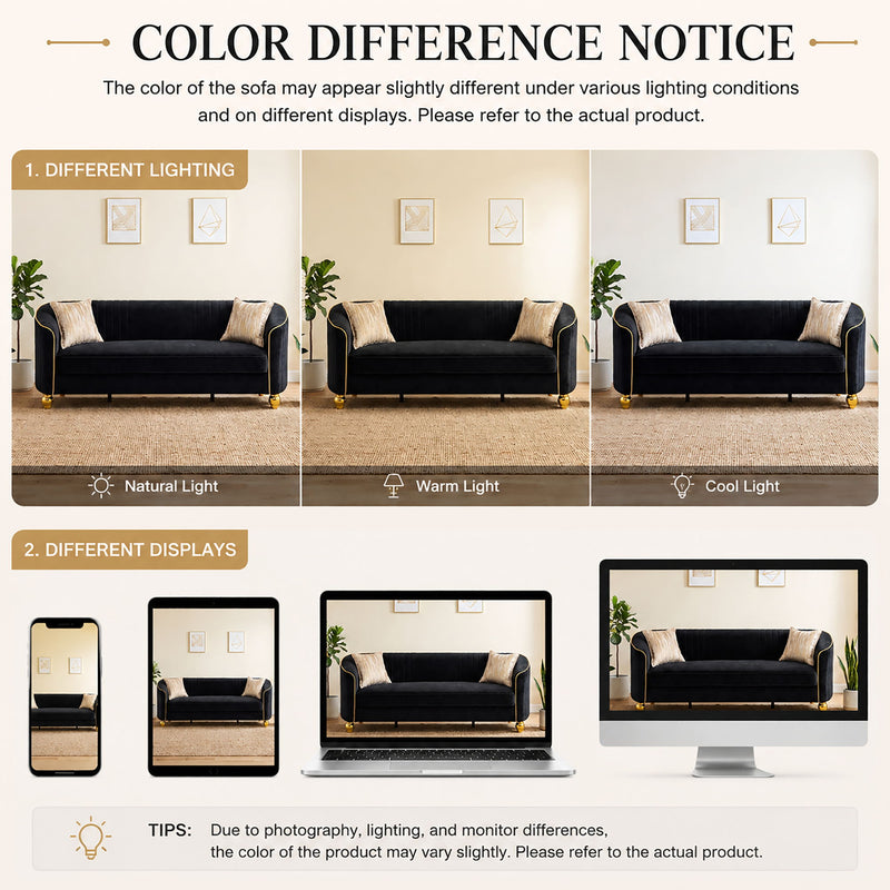 3 Seater Classic Sofa, Living Room Furniture