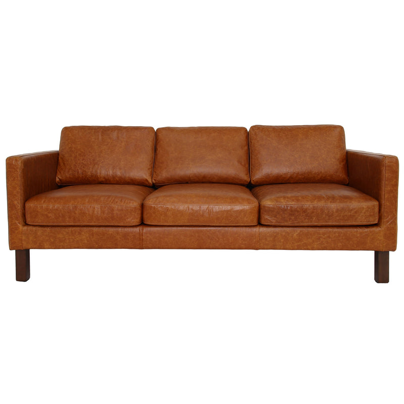 Memphis - Waxy Sofa - Cognac