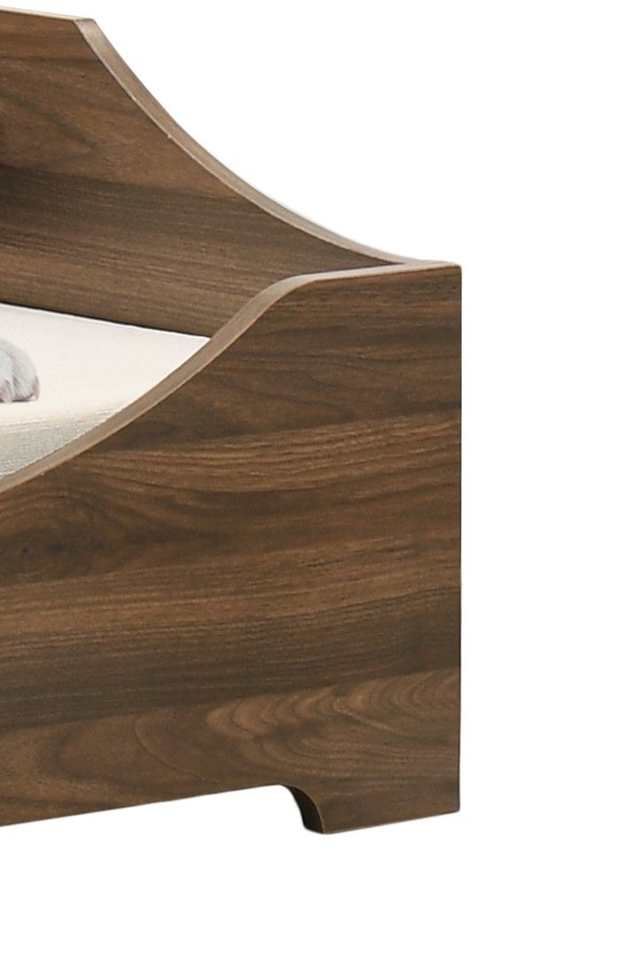 Gibson - Alder Wood Finish Comfy Pet Bed With Cushion - Brown