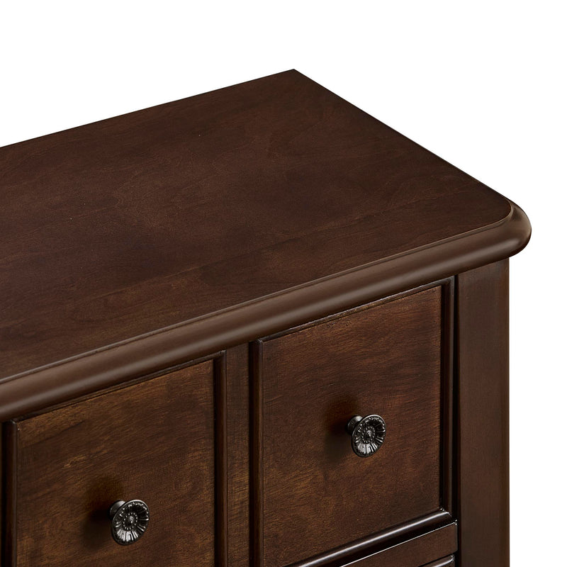 Console Table, Entryway Sofa Table With 4 Storage Drawers And Open Shelf - Espresso